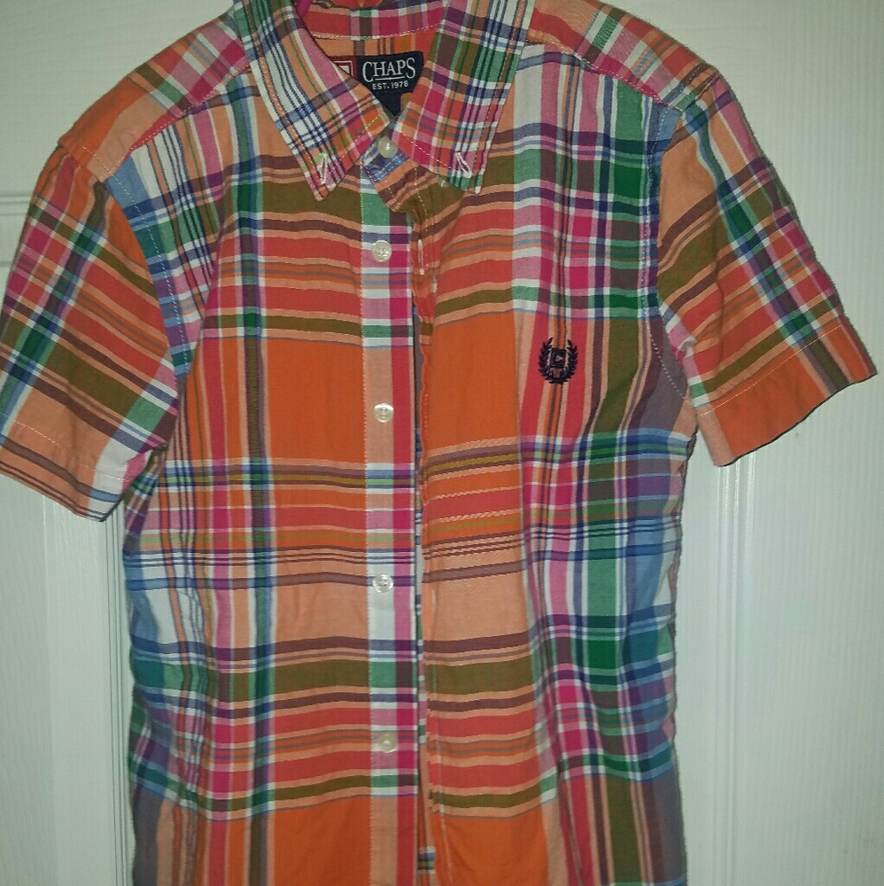 BOYS SIZE 7 CHAPS DRESS SHIRT